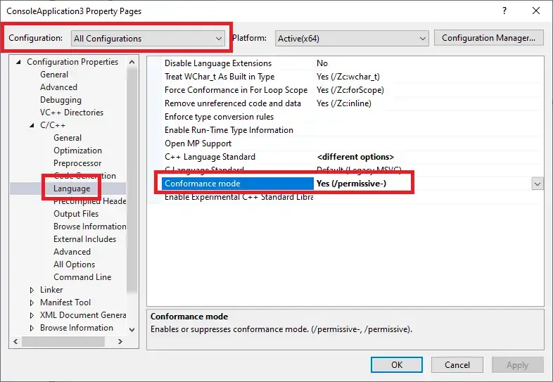Visual Studio 禁用编译器扩展